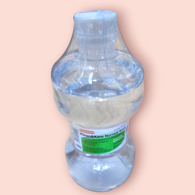 น้ำเกลือคลีนแอนแคร์ 1000 มล ดัมเบล(ขวด)