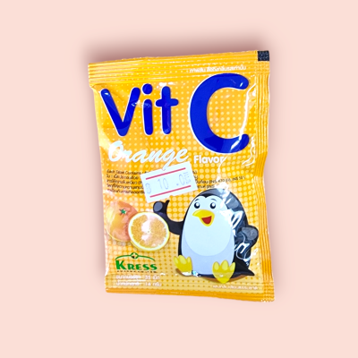 วิตามินซีเม็ดอม เครส ส้ม(ซอง)