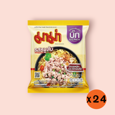 มาม่าบิ๊ก10บาท หมูสับ95กรัม (ลัง24ซอง)