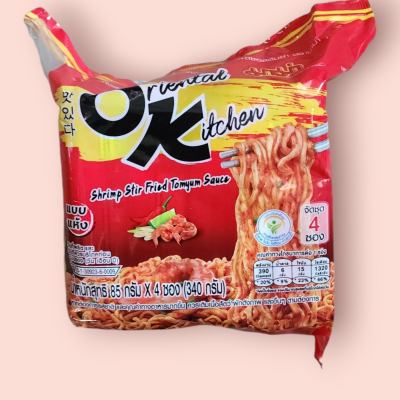 โอเค15บาท ต้มยำแห้งซอส85กรัม(แพ็ค5ซอง)