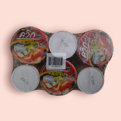 ไวไวคัพ รสต้มยำกุ้ง แพ็ค6ชิ้น