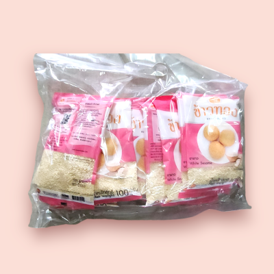 ข้าวทอง งาขาว 100กรัม(ซอง)