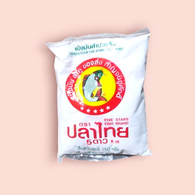 แป้งมันสำปะหลัง ตราปลาไทย  150กรัม(ถุง)