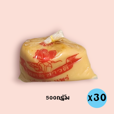 น้ำตาลปี๊บกุหลาบ 500กรัม (ลัง30ถุง)