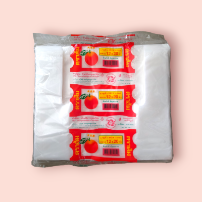 ถุงหิ้ว ตราส้ม 12*20 (มัด10พับ)