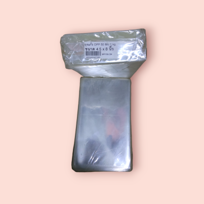 ถุงแก้ว OPP 4.5*8นิ้ว 1000กรัม(แพ็ค)