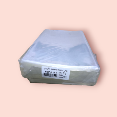 ถุงแก้ว OPP 5*10นิ้ว  1000กรัม(แพ็ค)