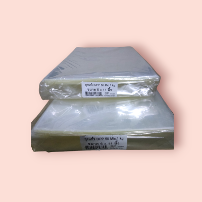 ถุงแก้ว OPP 6*11นิ้ว  1000กรัม(แพ็ค)