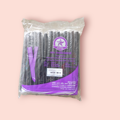 หลอดใหญ่ชาไข่มุกห่อฟิล์มเรนโบสตาร์(100เส้น)