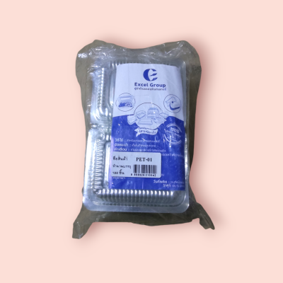 เอ๊กเซลกรุ๊ป PET-01 กล่องร้อนและเย็น 100ใบ(ห่อ)