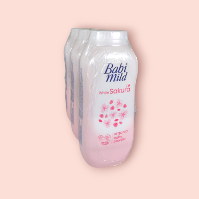 แป้งเบบี้มายด์ 160กรัม ซากุระ(แพ็ค3ขวด)