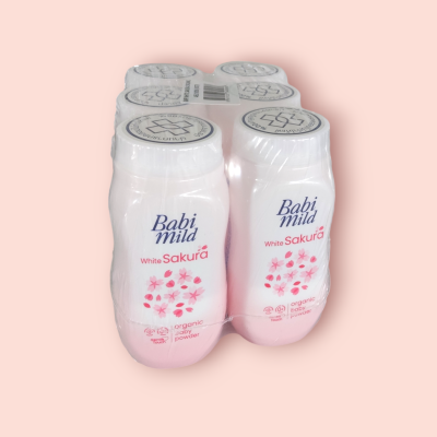 แป้งเบบี้มายด์ 50กรัม ซากุระ(แพ็ค6ขวด)