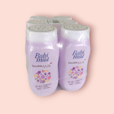 แป้งเบบี้มายด์ 50กรัม ดับเบิ้ลมิ้ลม่วง(แพ็ค6ชิ้น)