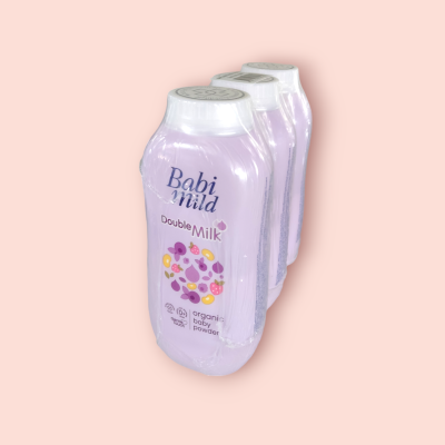 แป้งเบบี้มายด์ 160กรัม ดับเบิ้ลมิ้ลม่วง(แพ็ค3ชิ้น)