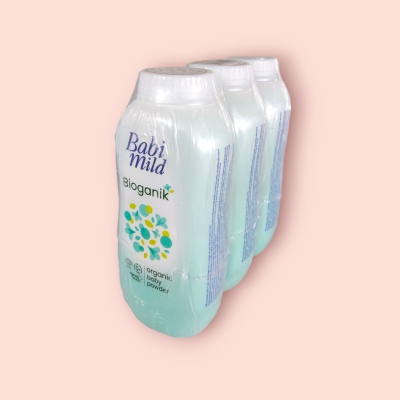 แป้งเบบี้มายด์ 160กรัม ไบโอแกนิคเขียว(แพ็ค3ขวด)