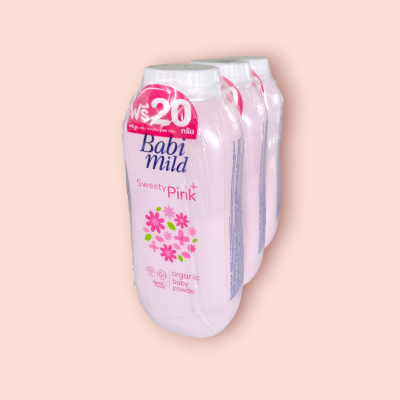 แป้งเบบี้มายด์ 350กรัม ไบโอแกนิคเขียว(แพ็ค3ขวด)