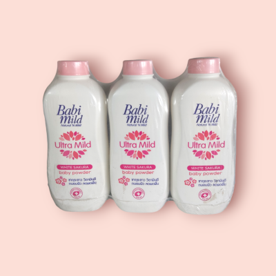 แป้งเบบี้มายด์ 350กรัม ซากุระ(แพ็ค3ขวด)