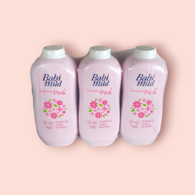 แป้งเบบี้มายด์ 350กรัม สวิทตี้พิ้ง(แพ็ค3ขวด)