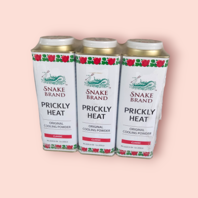 แป้งเย็นตรางู 280กรัม แดงคลาสสิค(แพ็ค3กระป๋อง)