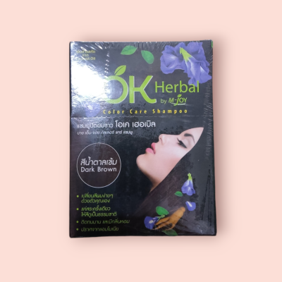 โอเค แชมพูย้อมผม สีน้ำตาลเข้ม(โหล)