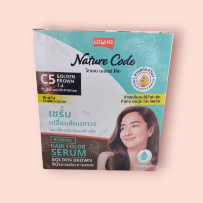 โลแลน เซรั่มเปลี่ยนสีผมถาวร C5 สีน้ำตาลประกายทอง(แพ็ค6ซอง)