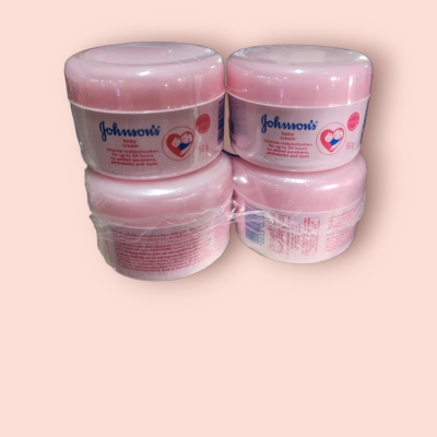 จอนสันเบบี้ครีม ชมพู 50กรัม  (แพ็ค6ตลับ)
