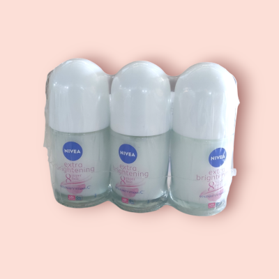 นีเวียร์ โรออน 25มล เอ๊กตร้าไวท์(แพ็ค3ขวด)