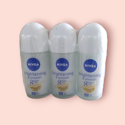 นีเวียร์ ไบร์เทนนิ่ง 50มล ไบร์เทนนิ่งสมุธ (แพ็ค3ขวด)