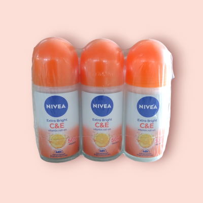 นีเวียร์ ไบร์เทนนิ่ง 50มล เอ๊กตร้า ไบร์ซีอี (แพ็ค3ขวด)