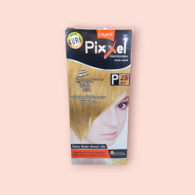 โลแลน ครีมย้อมผม  P25 บลอนอ่อนประกายทองเหลือบเขียว(ชิ้น)