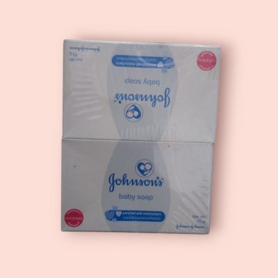 สบู่จอนสัน 75กรัม ขาวเด็ก(แพ็ค4ก้อน)
