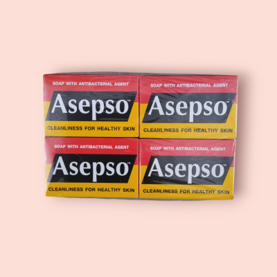 สบู่อาเซปโซ80กรัม แดง(แพ็ค12ก้อน)