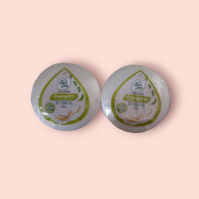 สบู่อิงอร 160กรัม น้ำนมจมูกข้าว(แพ็ค6ก้อน)