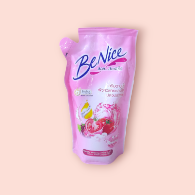 สบู่เหลว บีไนซ์ถุงเติม 400มล แพ็ค3ซอง ชมพู