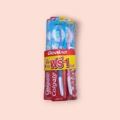 แปรงฟัน คอลเกต นุ่ม 20บาท (6ด้าม)