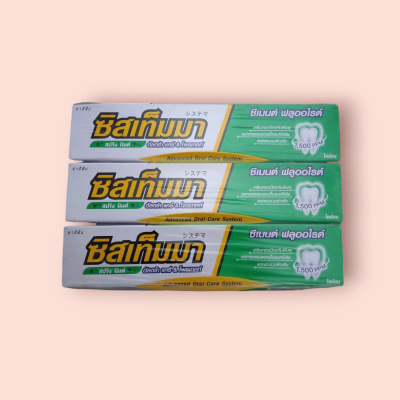 ยาสีฟันซิสเท็มม่า 90กรัม แพ็ค6หลอด สปริงมิ้น
