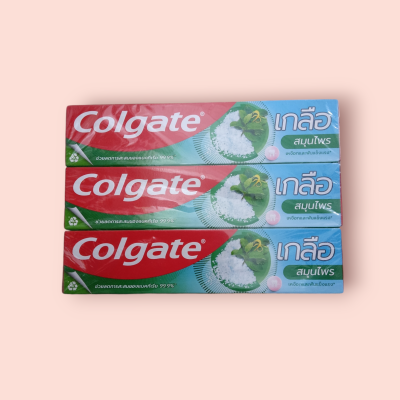ยาสีฟันคอลเกต 140กรัม เกลือสมุนไพร (หลอด)
