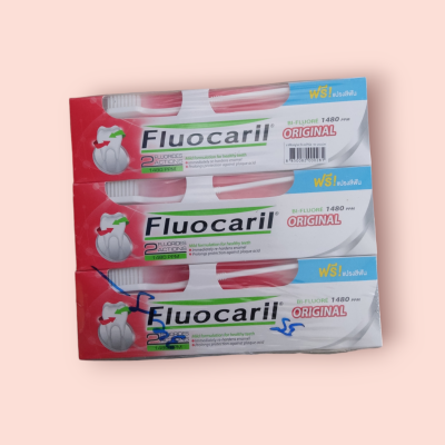 ฟูโอคาริล 160กรัม แถมแปรงสีฟัน (หลอด)
