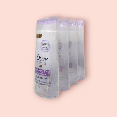 แชมพูโดฟ 140มล ม่วง แอนตี้แฮฟอ (แพ็ค4ขวด)