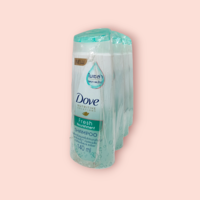 แชมพูโดฟ 140มล เขียว  เฟรชนิวริชเม้น (แพ็ค4ขวด)
