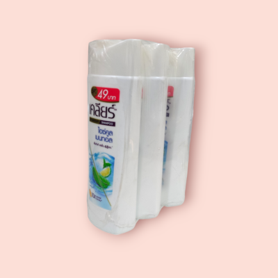 แชมพูเคลียร์ 120มล 49บาท ไอซ์คลูเมนทอล (แพ็ค3ขวด)