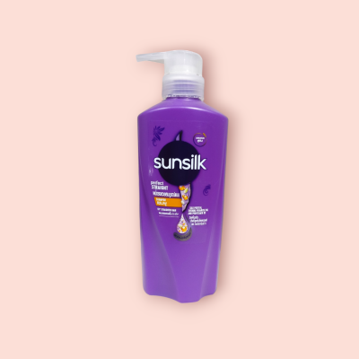 แชมพูซันซิลหัวปั๊ม 325ml ม่วง ผมตรงสวย(ขวด)