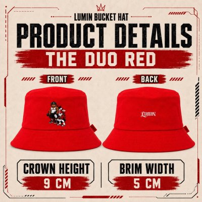 LUMIN Bucket Hat THE DUO RED