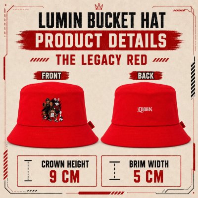 LUMIN Bucket Hat THE LEGACY RED