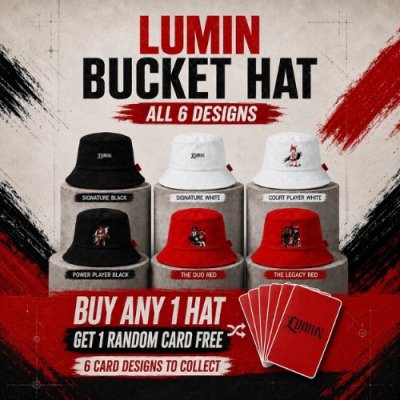 LUMIN Bucket Hat POWER PLAYER BLACK