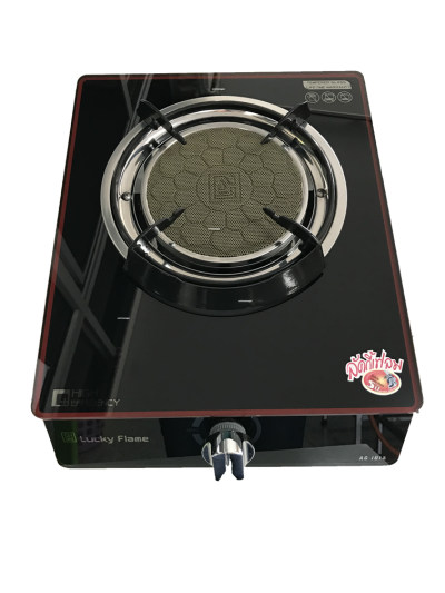 Lucky Flame เตาแก๊สแบบตั้งโต๊ะ (รุ่น AG-101S / รุ่น AG-101Si) หน้ากระจก 1 หัวเตา