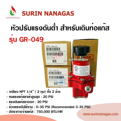 หัวเร่งแรงดันสูง High Fisher สำหรับเดินท่อแก๊ส