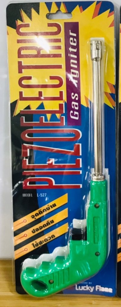 Lucky Flame ปืนสำหรับจุดเตาแก๊ส รุ่น L-527 (ด้ามสีแดง  / ด้ามสีเขียว)