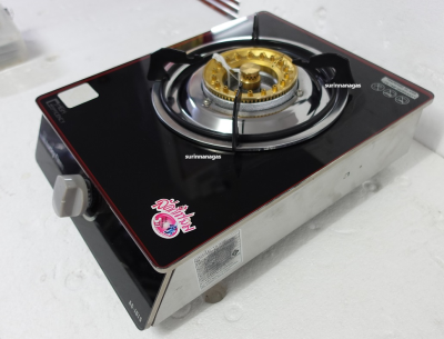 Lucky Flame เตาแก๊สแบบตั้งโต๊ะ (รุ่น AG-101S / รุ่น AG-101Si) หน้ากระจก 1 หัวเตา