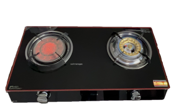 Lucky Flame รุ่น AG-2102S เตาแก๊สแบบตั้งโต๊ะหน้ากระจก 2 หัว แบบ 2 in 1